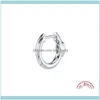 Jewelrysterling sier hie hoop oreille de boucle perçante yeux de cheval cz boucles boucles d'oreilles femme fine juive pendentites brincos oreja drop délivre