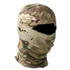 Tactical Camouflage Balaclava Full Face Mask Scarf Army Jakt Cykling Vandring Jakt Sport Hjälm Liner Cap Utomhus huvudbonader Y1020