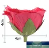 Fleurs décoratives Couronnes 10pcs / Lot Fleur artificielle 4cm Silk Rose Head for Wedding Party Decoration DIY Wall Scrapbook Craft faux1