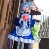 Maid Costume Cosplay Animação Mostrar Restaurante Japonês Lolita-Trabalho Bonito Anime292t