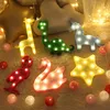 Led Night Light 3 AAA Battery Leds Lamp Home Living Room Decoration Wall Lamps Kids Bedroom Art Modeling Lighting Nights Lights