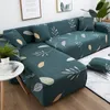 Afdrukken Elastische hoek Sofa Covers voor Woonkamer Couch Cover Bladerdeeg Stoel Home Decor Monteren Slipcover