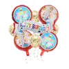Fournitures de fête d'anniversaire, ensemble de ballons en Latex, décorations pour première réception-cadeau pour bébé, garçon, ballon pour enfants