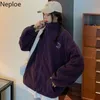 Neploe plus sammet tjocka hoodies jacka höst vinter koreanska mode lösa lamm imitation dragkedja sweatshirt kappa kvinnor 4g661 210422