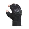 Fingerless handskar halvfinger armé taktiska män kvinnor utomhus sport gym träna mjuka anti-slip vantar