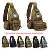 Tactical shoulder bag for men,Military Molle chest bag,outdoor waterproof sling backpack, hunting sport climbing bags with USB Q0721