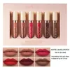 HANDAIYAN MATT LIP GLOSS SET 6 stycken Rose Liquid Lipstick Waterproof Non-Stick Cup Långvarig makeup Lipgloss Set