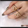 Band Rings Jewelry Drop Delivery 2021 12 Constellations Fashion Open Lucky Friend Gift Gold Color Diamond Zodiac Ring 2Foyr
