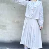 Two-piece skirt suit Bonda Fen's original long bad JK Sakura (Yulan) first group of orthodox embroidered sailor 210526