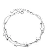 925 Timbre Bijoux En Argent Sterling Haute Qualité Mode Femme Bracelet Rétro Carré Simple Bracelet Longueur 20 cm