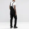 Men's Pants 2021 Fashion Men Cargo Suspender Overall Jumpsuit Straight Leg Overalls Pocket Trousers Long Casual Trouser For Male