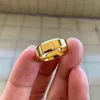 Wowcraft Jewelry 6 mm Gold-Wolframkarbid-Ringe für Männer und Frauen, Ehering, poliert, glänzend, abgeschrägte Kanten, kostenlose Innengravur, 211217