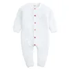 Geboren herfst geboren jongen meisje kleding baby gebreide romper meisjes jumpsuit lange mouw baby overalls 210417