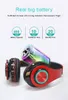 B39 Wireless Bluetooth Headphones LED Colorful Breathing Lights Foldable Headset Stereo Headband Earphones With Mic Support TF Card Mp3
