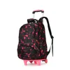 Fashion Kids Trolley Backpack 2/6 Wheels Boys Girl's School Tassen Children's Travel Bagage Rolling Bag Backpacks