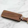 UI 2021 Fashion Blanks Nyckelringar Straps Custom Luxury Wood Car Keychain