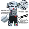Fabriksdirektförsäljning Moxilyn Vit bakgrund Bomullsmönster Cykeltröja Set Summer Short Sleeve and Shorts Suithigh Quality Material Bike Clothing