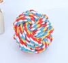 Dog Pet training Toy Ball Chews Pets Supplies Hand-woven Cotton Rope Dogs Tooth Pest-resistant cat puppy Cleaning teeth and grinding Toys