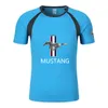 Gym Fitness Tees Mountain Bike Racing Suit Formula One Short Sleeve F1 Shirt Men's Ford Mustang T-shirt Summer