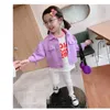Frühling Ankunft Mädchen Langarm Denim Mantel Kinder Koreanische Design Jacken Mädchen Mäntel 210528