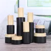 20ml 30ml 40ml 50ml 60ml 80ml 100ml frasco de vidro fosco preto vazio recarregável frascos de cosméticos loção spray recipiente