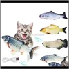 Home & Garden Drop Delivery 2021 30Cm Electronic Pet Toy Electric Usb Charging Simulation Fish Toys For Dog Cat Chewing Playing Biting Suppli