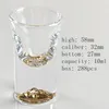 Fabriksuttag 10 ml Gold Mountain GLSS Tjock bottenvinsglasögon Skott Glasögon C1