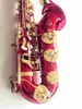 Japanisches SUZUK Tenorsaxophon B-Dur Musik Woodwide Instrument Super Rose Rot Messing Gold Sax Geschenk Profi mit Koffer