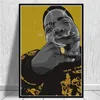 ウォールアート装飾の凡例古い学校2pac Biggie Smalls Wu-Tang Nwa Hip Hop Lap Star Canvas Painting Silk Poster