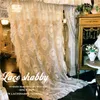 Французский Rococo Vintage Garland, вышитые занавески, белый чистый занавес для оконной гостиной вуали с рюшами.