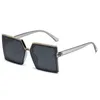 Luxury Designer Mens Women Oversize Solglasögon Fyrkantig Polariserad hartslins Full Frame Sun Glasögon för män JC7037 Anti UV400