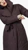 女性ウィンタージャケットコートスタイリッシュな厚い暖かい綿毛長パーカー女性の防水アウターウェア210923