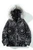 男性のカシューフラリアの花綿パッド入りコートのためのIEFBのメンズウェア睡眠コート厚いフード付きファッションジャケット9Y4267 210524