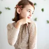 Soor Ploom Criança Meninas Linda Camiseta Para Verão Marca Elegante Tendências Criança Menina Linho Camiseta Bebê Tops Camisas 210619