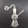 Partihandel mini matris sidecar hookahs fågelbur Perc oljeplatta bong tjock rökning vatten rörledning 14.4mm manlig fog