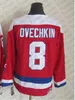 Alex Ovechkin Jersey 1990 Vintage 37 Kolzig 12 Jeff Friesen 68 Jaromir Jagr CCM Classic Hockey Jerseys Ed Red White Black