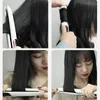 Infrared Hair Straighteners curling iron Brush Anion Flat Straightening Comb Tourmaline Ceramic Plate
