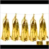 Decoration Event Festive Supplies Home & Garden Drop Delivery 2021 5 Sheets/Set Decorative Diy Tissue Garland Foil Gold Sier Tassel Fringe Bu