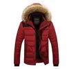 Pelzkragen mit Kapuze Männer Winterjacke Männer Mantel Schnee Parka Daunenjacke Oberbekleidung Dicke Thermal Männer Warme Wolle Liner Mantel M-6XL 210916