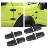 Porta preta Decoração de dobradiça Capa Acessórios para Suzuki Jimny 19+ ABS 8 pcs