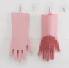 Magic Washing Brush Silicone Glove Resuable Household Scrubber Anti Scald Dishwashing Gloves For Kitchen Bathroom Cleaning Tools