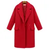 冬の厚さの綿の女性のウールのジャケットファッション女性の気質ソリッドカラー長袖女性ウールコートNBH285 210930