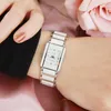 Marca de Luxo Chenxi Mulheres Elegantes Assista Rhinestone Branco Prata Simples Elegante Cerâmica Pulseira de Quartzo Casual Ladywatch