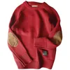 남자 풀오버 스웨터 가을 패션 캐주얼 느슨한 두꺼운 O 넥 양모 니트 대형 하라주쿠 streetwear Knitwear M-5XL 211102