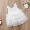 1-5Y Princess Girls Sukienka Toddler Kid Dziewczyny Koronki Party Wedding Urodziny Tutu Sukienki Dla Dziewczyn Dress Dress Q0716