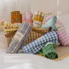 S￤ngkl￤der s￤tter japansk gr￤dde Plaid Four-Piece Girl Heart Washing Quilt Cover Cute Sheet Three-Piece Home Textile