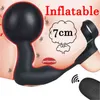 NXY Anal Toys Секс-магазин Новый Огромный Надувной Массажер простаты G Стимуляция Спирания Мужской Вибрационные задницы Вибраторные игрушки для мужчин Гей 1125