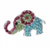 spilla elefante del rhinestone