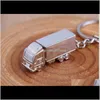 Favor Event Festive Party Supplies Home & Garden3D Stereo Big Truck Fashion Keychains Creative Gifts Key Buckle Keyring Chain Pendant Waist H