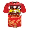 Venda por atacado - Nova Chegue Popular Cheetos Comida Homens Mulheres Impressão 3D Harajuku Estilo Camiseta / Hoodies / De moletos / Calças / Calções / Com capuz de Zíper G08